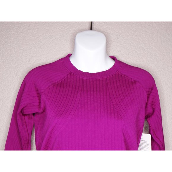 lululemon Rest Less Pullover in Aerial Current Deep Fuschia  / Purple Size 6 - Picture 8 of 11